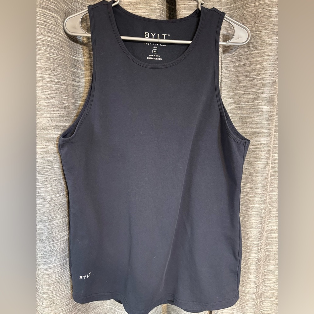 BYLT Basics Black Sleeveless Tank Top